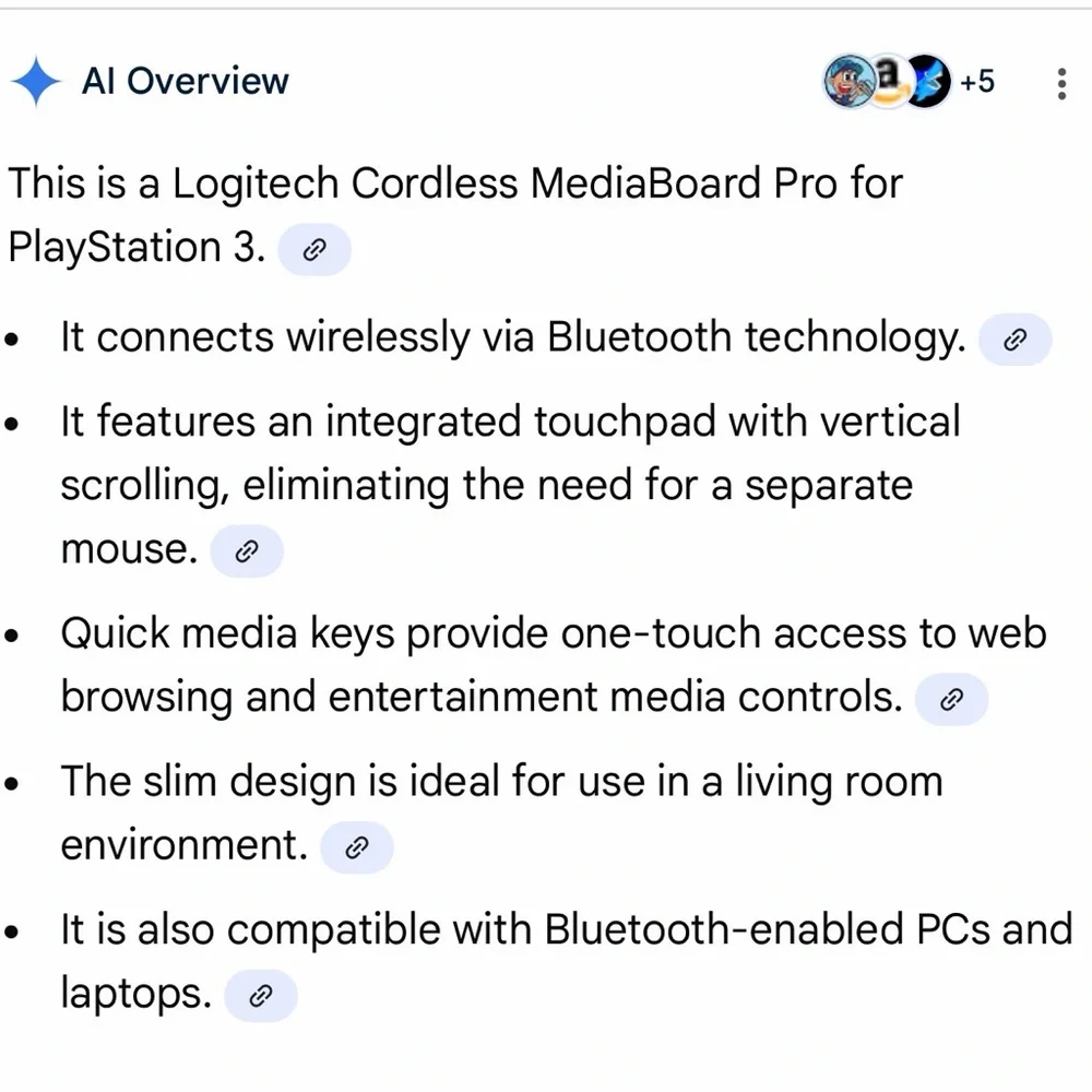 Logitech Cordless MediaBoard Pro for PlayStation 3